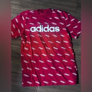 Adidas Men's Red Logo Tee